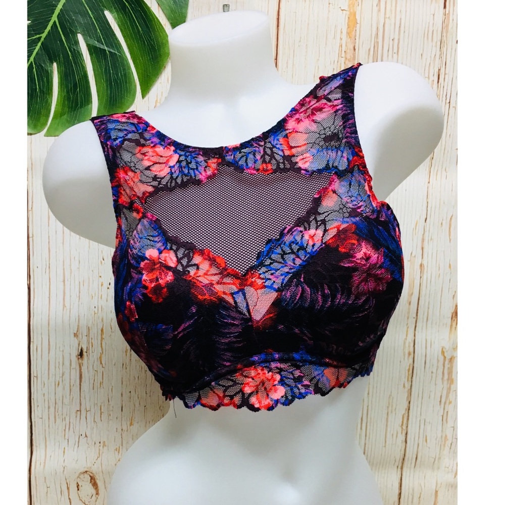 New~ PINK Victoria's Secret Tropical Bralette Bra - Picture 4 of 8